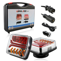 Nouveau feu arrière LED bicolore rouge et jaune pour camion et remorque, avec signal de freinage et avertissement, à fixation magnétique, pour le marché international
