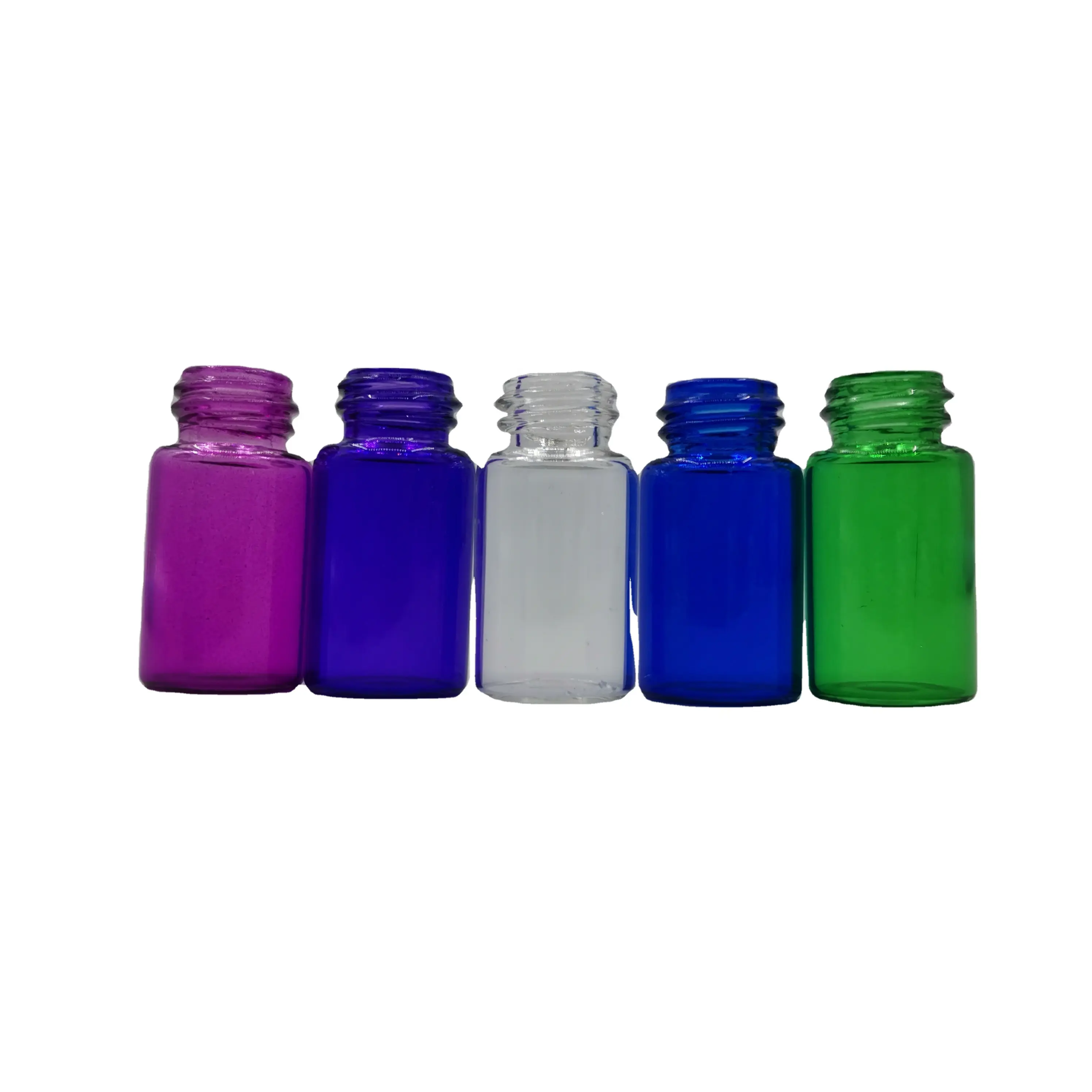 卸売エッセンシャルオイルガラスボトル1ml 2ml 3mlミニサンプル琥珀色ガラスバイアルインナープラグとスクリューキャップ付き