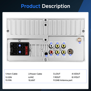 <span class=keywords><strong>Radio</strong></span> de Auto Podofo 2 Din, Estéreo, Reproductor MP5 de 7 Pulgadas, Carplay y Android Auto Inalámbricos, DAB, SWC, Tipo-C/USB, 1 Año de Garantía - Product Image 4