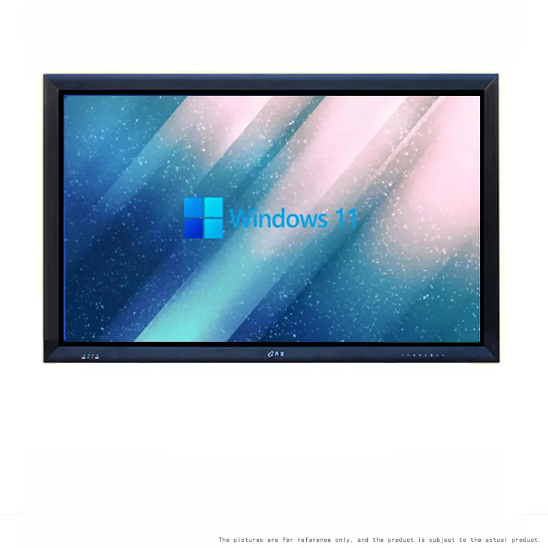 แผงจอแสดงหน้าจอสัมผัสกระจก LCD 4K ขนาดเล็ก Wi-Fi 55นิ้วพร้อมกระจกป้องกันแสงสะท้อน4มม. ในตัวคอมพิวเตอร์