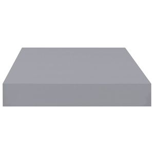 W2B VidaXL mensola a parete Set 2 rustico grigio nido d'ape MDF metallo 15.7X9.1X1.5 per la decorazione della casa per soggiorno pannello artistico - Product Image 5