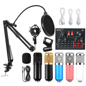 <span class=keywords><strong>BM</strong></span> <span class=keywords><strong>800</strong></span> kartu suara PC V8 profesional, dengan BM800 Mic Omnidirectional untuk perekaman Studio Karaoke Podcasting Streaming langsung - Product Image 4