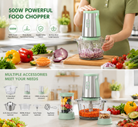 Robot culinaire électrique multifonctionnel haut de gamme pour bébé, 500W, 2 vitesses, faible bruit, capacité >3L, pour usage domestique – Offre spéciale