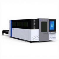 Machine de découpe laser à fibre monophasée de précision, à double vision, automatique par IA, CNC, unité fermée en aluminium, modèle 3015, avec système d'hydratation Cypcut