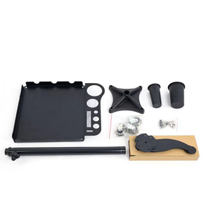 Modern Plastic Hairdressing Tray <b>Foldable</b> Black Beauty Salon Hair Extension <b>Trolley</b> Movable for Living Room Bathroom - Product Image 4