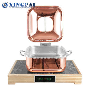 XINGPAI Fournitures pour restaurants et hôtels Plats de chauffe-plats électriques pour <span class=keywords><strong>buffet</strong></span> Ensemble de chauffe-plats en acier inoxydable pour traiteur - Product Image 3