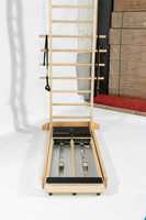 Equipo Profesional de Pilates Reformer, Máquina de Pilates Reformer para Moldear el Cuerpo, Reformer con Escalera de Madera de Arce para Estudio de Yoga