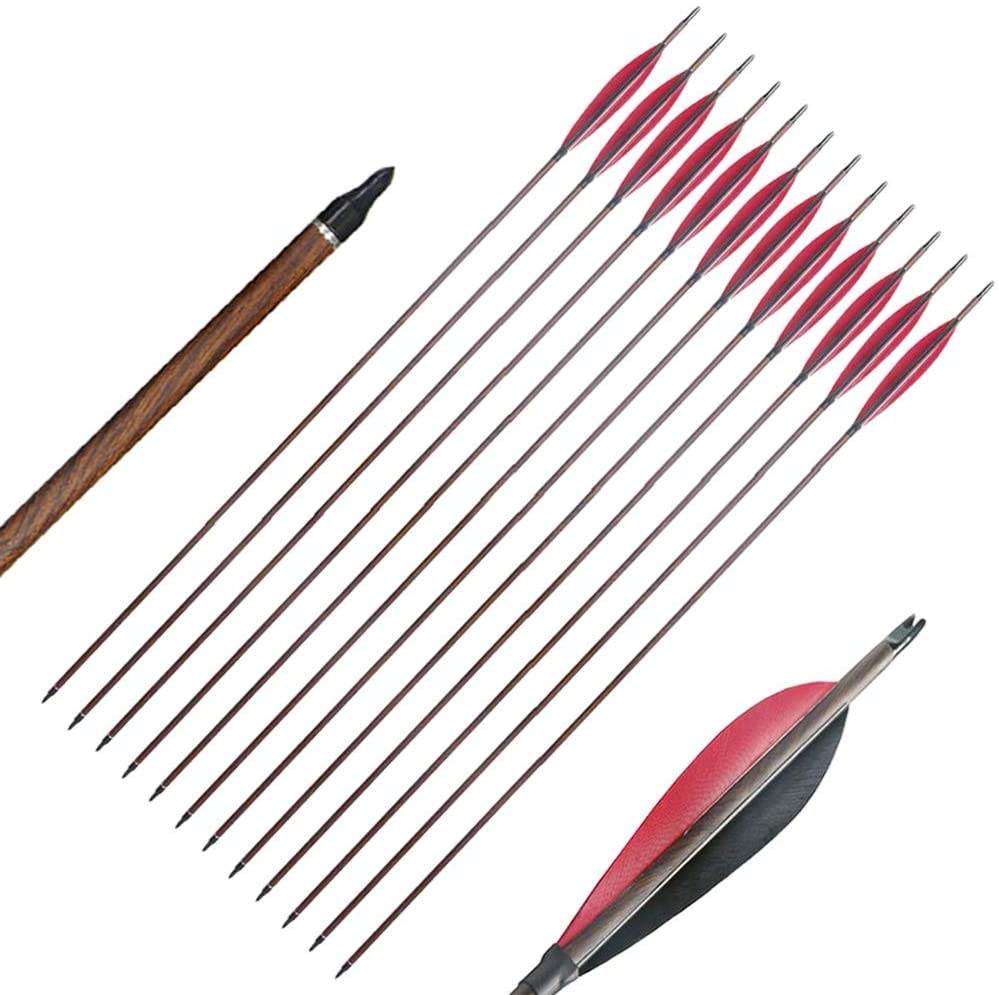 SHARROW 50 Pz Tiro Con L'Arco Freccia Mezza Luna Cocca Balestra - Foto 3