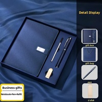 Ensemble de carnet en cuir A5 de qualité supérieure, taille portable, best-seller, personnalisé, avec boîte cadeau stylo et logo personnalisé