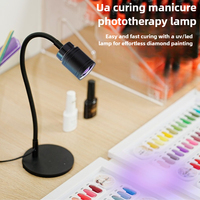 Lampe UV 10W à pédale pour séchage des ongles, à clipser sur bureau, USB, pour ongles en gel, outils de manucure de salon, longueur focale réglable