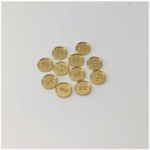 Zinc Alloy Round <b>Buttons</b> 2 Holes Metal Lead Free For Apparel Shenzhen China - Product Image 1