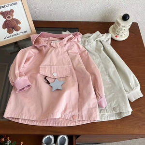 Trench d'hiver de haute qualité, hauts décontractés de printemps, <span class=keywords><strong>manteau</strong></span> à capuche personnalisable et polyvalent pour filles. - Product Image 1