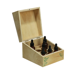 Custom 10ml <strong>Walnut</strong> Wooden Gift Cosmetic Organizer Storage Perfume Packaging <strong>Essential</strong> <strong>Oil</strong> Box with logo - Product Image 2