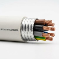 Cable Eléctrico BBTRZ de 5 Núcleos de Cobre Flexible con Aislamiento Mineral y Cubierta LSOH Resistente al Fuego, Estándar IEC 0.6/1kV para Alimentación de Edificios
