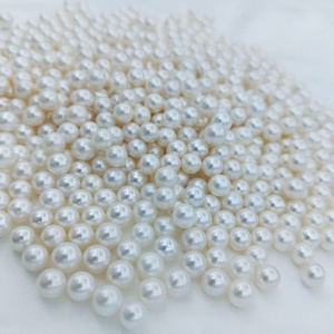 7,5-8,5mm 5A calidad brillo Color blanco Natural perla de agua dulce al por mayor perlas redondas sueltas cuentas naturales para la fabricación de joyas - Product Image 6