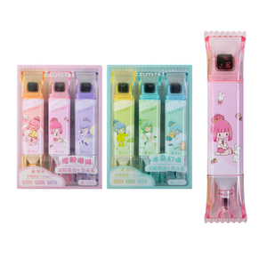 Set di Evidenziatori a Doppia Punta 2024, Punta a Pennello Obliqua, 6 Colori Fluorescenti, Colori Delicati, Scrittura su Due Lati per Ufficio - Product Image 2
