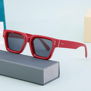 Lunettes de soleil carrées pour hommes ZS-98170, protection UV400, monture et verres en PC, protection solaire, mode, tenues de voyage, style urbain, conduite - Product Image 1