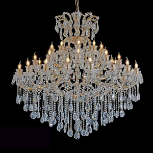 Grandi tre strati di luce lampada a sospensione di lusso decorazione per banchetti di nozze <span class=keywords><strong>sala</strong></span> K9 cristallo oro Maria Theresa <span class=keywords><strong>lampadario</strong></span> - Product Image 4