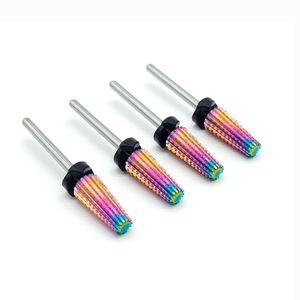 ดอกสว่านเจียรเล็บทังสเตนคาร์ไบด์แบบตรง 7.0 มม. 5 in 1 ขนาด 3/32 นิ้ว รุ่น Rainbow XC Grit สำหรับทำเล็บมือแบบไฟฟ้า - Product Image 1