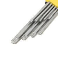Set kunci L kepala Torx baja populer 9 buah kunci L Hex Spanner DIY kelas metrik sistem pengukuran OEM dukungan disesuaikan