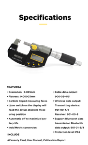 Micromètre numérique extérieur à haute précision (0,003 mm) avec protection IP65 – Offre spéciale - Product Image 2
