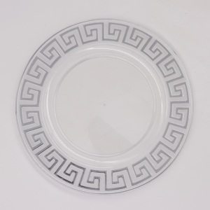 Plato de placa de cargador de plástico redondo YUNING para fiesta en casa-Estilo moderno, sostenible y abastecido - Product Image 1