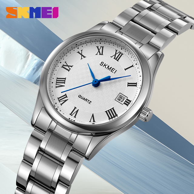 Custom Logo Women's Watches New Fashion Brands SKMEI 2178 Vintage Stainless Steel Quartz Ladies Wristwatch