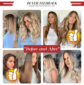 وصلات شعر طبيعية طويلة الأمد 12a رفيعة مزدوجة السحب غير مرئية بتقنية جينيوس ويفت - Product Image 5