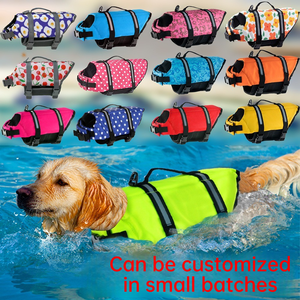 Chaleco Salvavidas para Perros con Tiras Reflectantes y Asa <span class=keywords><strong>de</strong></span> Rescate, MOQ Bajo, OEM/ODM, Chaleco <span class=keywords><strong>de</strong></span> Flotación para Mascotas - Product Image 1
