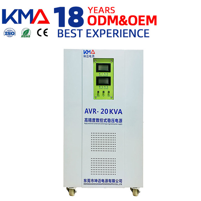 Automatic Voltage Regulator 20kVA Voltage Stabilizer 3 Phase 380V Servo Type High Accuracy Regulator