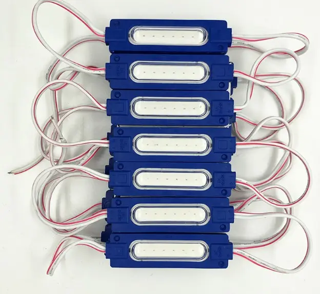 24V không thấm nước LED MODULE 6 LED chip với ống kính quang học trang trí ánh sáng CE DC 12V IP67 OEM 20 75 LED mô-đun không có ngân hàng điện COB