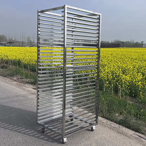 Chariot à plateaux en acier inoxydable 201 304 316 sur mesure pour la cuisson, le séchage et le refroidissement - Product Image 4