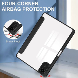 Lightweight Trifold Shockproof Stand <strong>Smart</strong> <strong>Cover</strong> Case with Clear Transparent Back Shell for Xiaomi Redmi Pad 2 11 Inch 2025 - Product Image 2