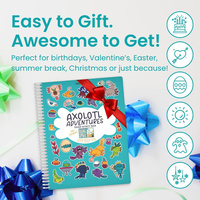 Libro de Pegatinas Adhesivas de Papel Ecológico con Temática de Animales de Dibujos Animados, para la Educación Temprana de los Niños, Personalizable con Estampado en Relieve