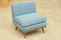 Canapé modulaire sectionnel en L de luxe moderne personnalisé à trois places pour usage hôtelier, en tissu doux pour la peau, canapé d'angle