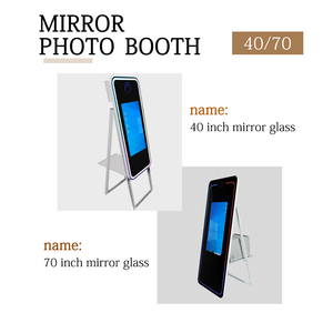 Romans 70 pouces Nouvelle Cabine Photo Miroir Magique Portable Pliable pour Événements et Fêtes - Product Image 6