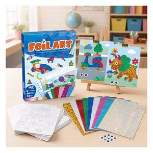 Set de Manualidades con Láminas Brillantes para Pintar Tarjetas, Diseño de Princesa Real, Juguete Creativo Hecho a Mano para Niñas - Product Image 6