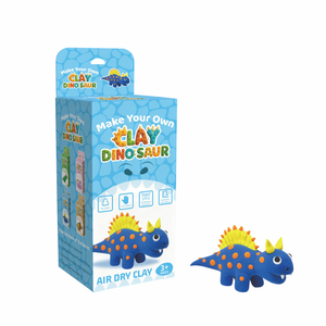 Kit d'arts et d'artisanat en argile dinosaure - Argile auto-durcissante non toxique, 1 squelette de dinosaure et 1 ensemble d'outils en argile, activité créative DIY pour garçons et filles - Product Image 1
