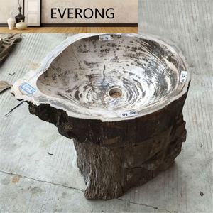 Cour <span class=keywords><strong>Jardin</strong></span> Plate-forme fossile <span class=keywords><strong>en</strong></span> <span class=keywords><strong>bois</strong></span> sur l'évier <span class=keywords><strong>Petit</strong></span> lavabo culturel familial Rétro - Product Image 2