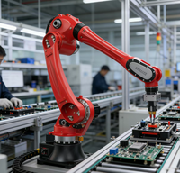 Bras robotisé articulé à 6 axes avec système de soudage intelligent, solution d'automatisation de soudage robotisé industriel