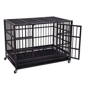 Gabbia per Animali Domestici Pieghevole di Facile Montaggio con Ruote Girevoli e Vassoio Rinforzato, Tubo Ellittico, Ampio Spazio, Vendita all'Ingrosso - Product Image 6