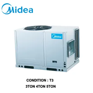 Midea Createor 6.2-30 Ton rooftop package commercial ac unit air conditioner handle unit