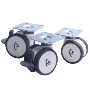 Roulettes pivotantes en TPE de 2,5 pouces personnalisables OEM ODM, best-seller, <span class=keywords><strong>pour</strong></span> chaises de salle à manger - Product Image 5