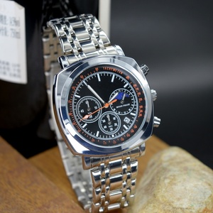 Montres de créateur personnalisées pour hommes, montre haut de gamme en acier, montre multifonctionnelle pour hommes, étanche, chronographe lumineux - Product Image 3