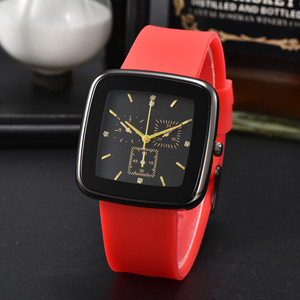 Montre à Quartz Multifonctionnelle Carrée de 40,5 mm pour Hommes, Grand Cadran, Tendance Affaires, avec Diamants Incrustés et Chronomètre – Vente en Gros - Product Image 3