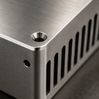 Boîtier métallique usiné CNC sur mesure en acier inoxydable et aluminium pour serveur AI GPU, directement de l'usine OEM