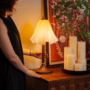 Lampe de chevet de style vintage français, source de lumière LED, base d'ampoule E27, commande par interrupteur, pour la décoration de la chambre à coucher - Product Image 4