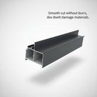 Scie à onglets double haute précision LJZ45-350 pour profilés aluminium PVC, machine de découpe à 45 degrés pour portes d'armoires