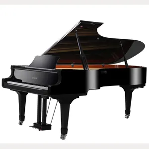 Piano acústico grande super com 88 teclas, teclado de madeira sólida, piano mecânico de ponta alta