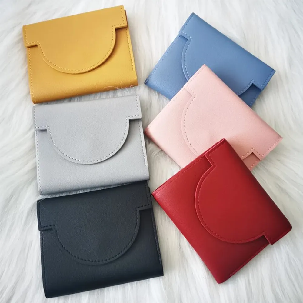 Wholesale Womans Credit Card Holder Wallets For Women Slim Trifold Leather Card Holder